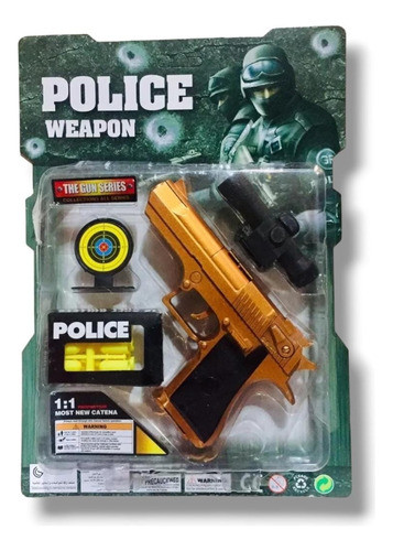 Revolver Policia Plastico The Gun Series Casa Valente 1