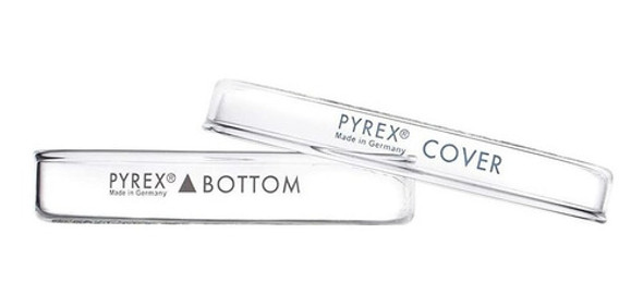 Pack De 12 Placas De Petri De Vidrio Pyrex Con Tapa 100x20mm 0