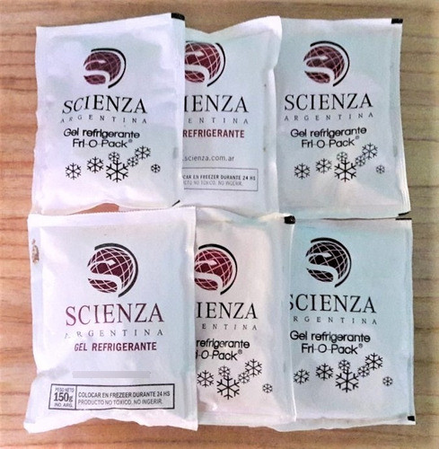 Gel Refrigerante En Sachet- Pack 6 Unidades De 150 Gs 0
