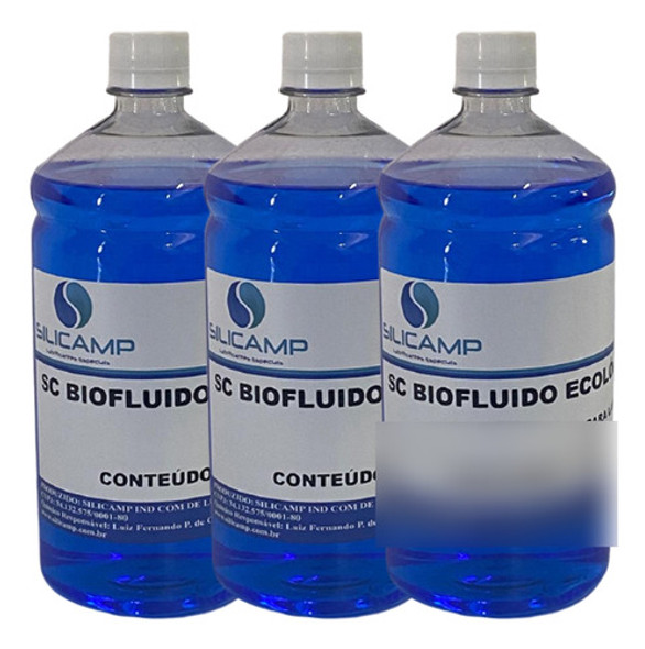 03 Bio Fluido P/ Lareira Ecológica Biofluido Frasco 1 Litro 0