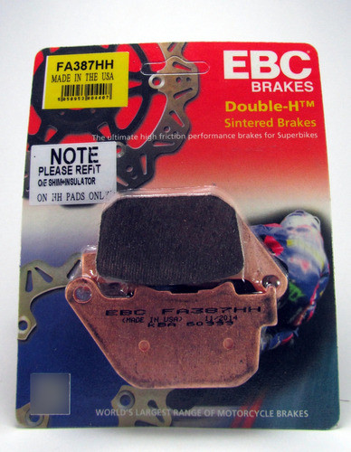 Pastilla Freno Ebc Fa387hh Harley Xl 883 N Iron 09-10 1
