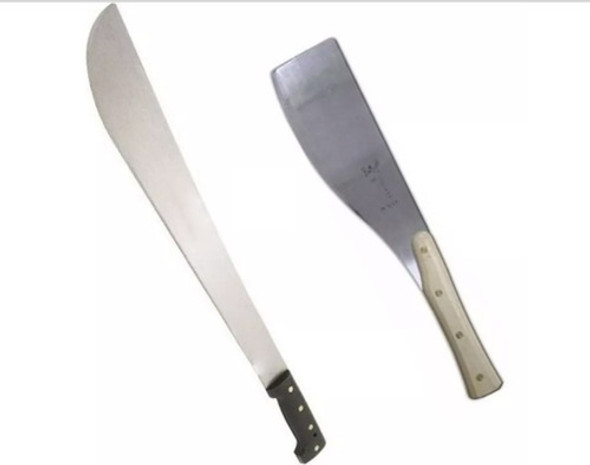 Combo Machete Ciriri Incolma 61cm Cañero Hoja Ancha Asado 0