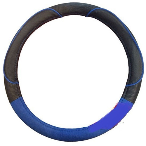 Funda Cubre Volante Simil Cuero Azul Modelo Milo Cuerina 1