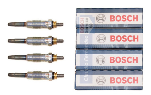 4 Bujías Bosch Fiat Duna 1.7 Diesel 1999 2000 2001 0