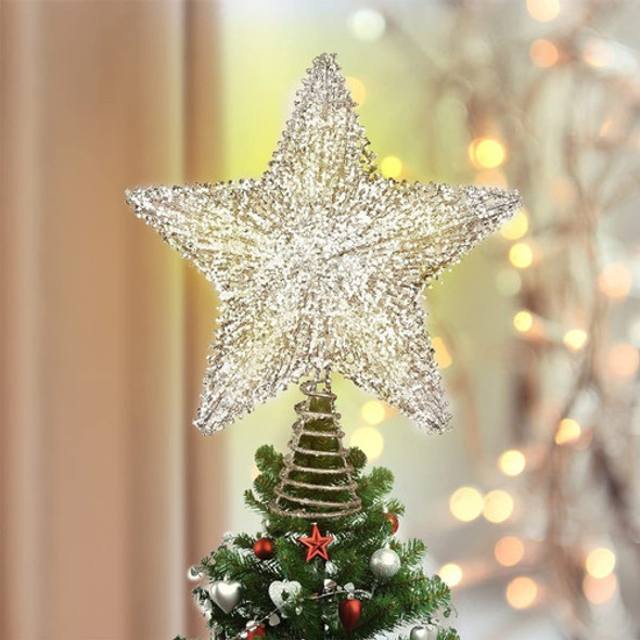 Adorno Arbol Navideño Estrella 5 Puntas Con Luces Led, Roseg 0