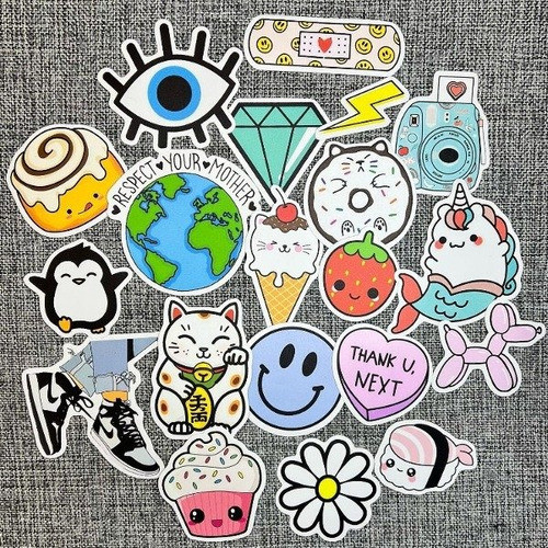 Calcos Stickers Vinilo Termo - Kawaii 1