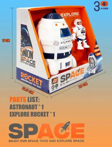 Brinquedo Ônibus Espacia Com Astronauta Som E Luz 1