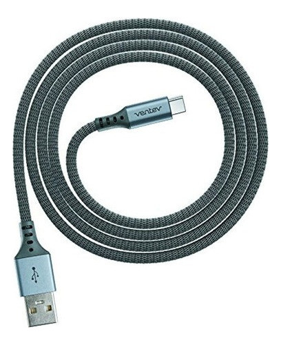 Ventev Chargeync Aleacion Cable Usb Tipo Ac 4 Pies Acero Gr 1