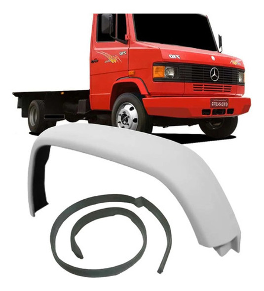 Kit Paralama + Borracha Debrum Mb 709 710 912 914 Fibra Bran 0 Kit Paralama + Borracha Debrum Mb 709 710 912 914 Fibra Bran 0