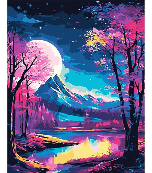 Lwzays Pintura De Paisaje Por Kit De Números Para Adultos Pr 0