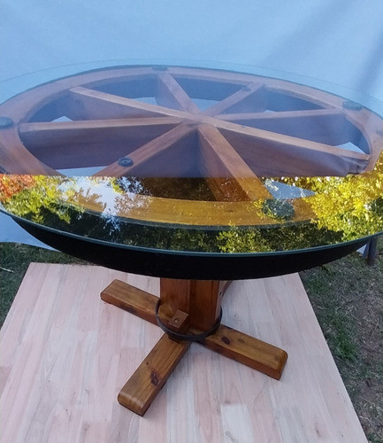 Mesa Circular Estilo Campo 0