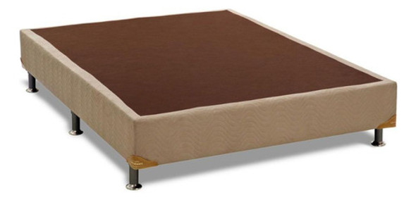 Cama Box Base Casal Americana Suede Bege (138x23)ortobom 0