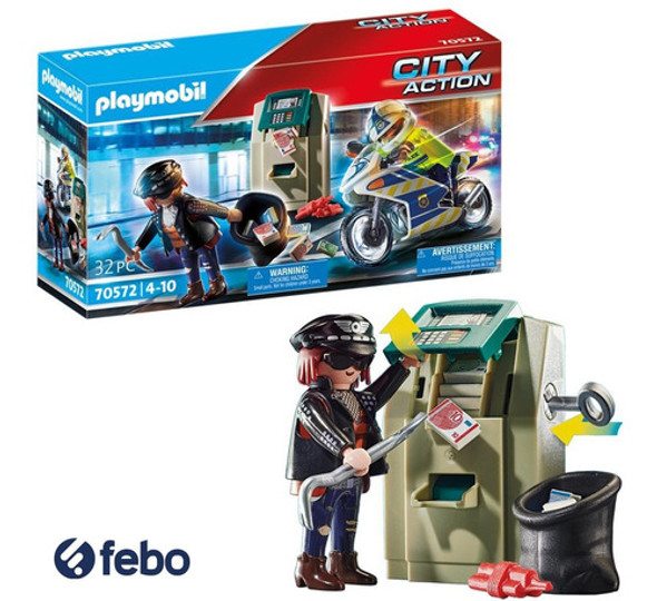 Persecución Policial En Moto Playmobil City Action 32pcs 1 Persecución Policial En Moto Playmobil City Action 32pcs 1