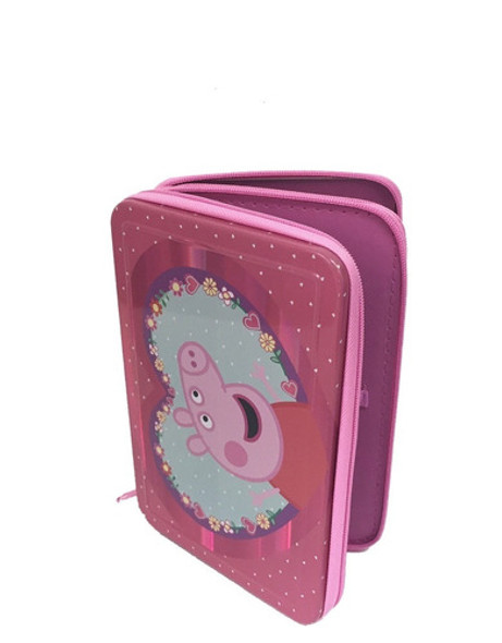 Cartuchera Peppa Pig 2 Pisos Metálica Original Gamestore 1