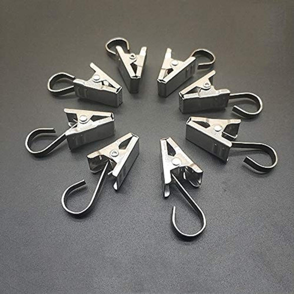 Paquete De 100 Ganchos De Acero Inoxidable Para Colgar Luces 0