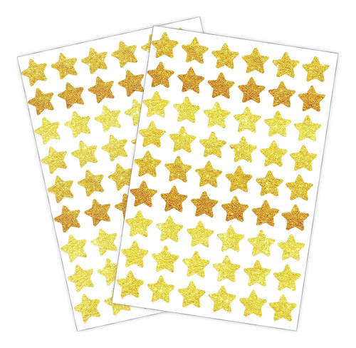 Stickers Autoadhesivas Estrellas (doradas) 1620 Unidades 0