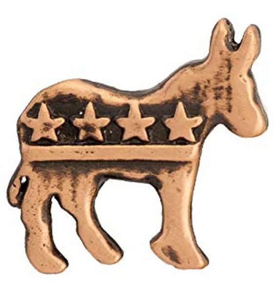 Diseños Creativos De Peltre Burro Democratico Chapado En C 0