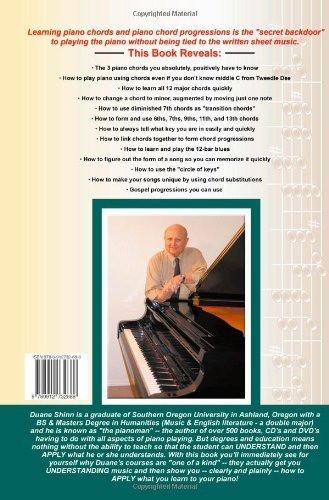 Book : Piano Chords And Progressions: The Secret Backdoor T 1