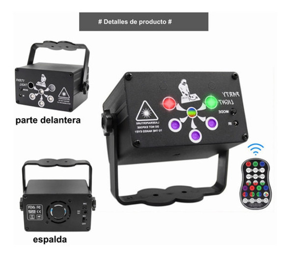 Luz Laser Estroboscópica Festa Lights Dj Com Controle Remoto 1 Luz Laser Estroboscópica Festa Lights Dj Com Controle Remoto 1