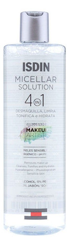 Isdin Micellar Solution 4 En 1 Desmaquillante Limpiadora Tonificante Hidratante Facial 0