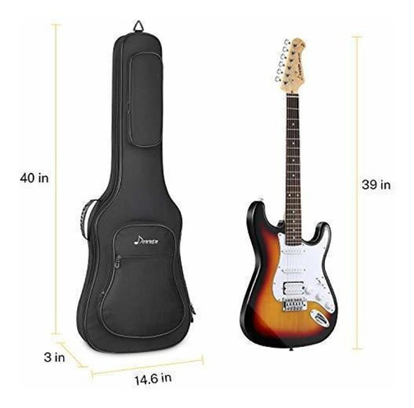 Donner 39 Pulgadas Funda Para Guitarra Eléctrica, 0.5 Pulgad 1