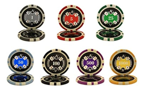Mrc 500pcs Ace Casino Fichas De Poker Set Con Caja 1