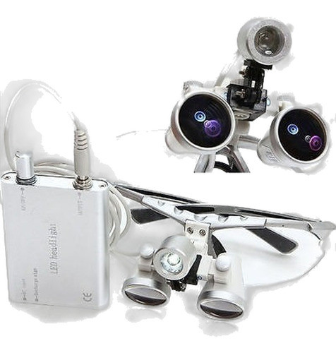 Lupas Binoculares Quirúrgicas 3.5 X 420mm Vidrio Óptico + Lá 0