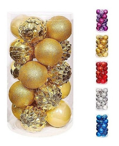 Bolas Para Arbol De Navidad  -packx 20u. De 8cm./dorado 0
