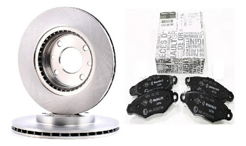 Kit Discos Y Pastillas Brasil Kangoo Furgon 1.5 Dci K9k 0