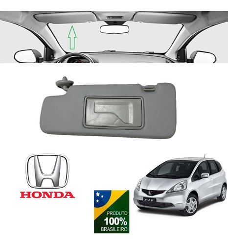 Quebra-sol Honda Fit 2011 Cinza Esquerdo 0