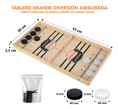 Juego De Mesa Hockey Fútbol Tablero Grande 1