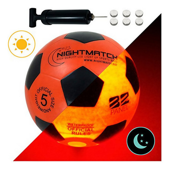 Nightmatch Light Up Balón Fútbol Tamaño 5 1