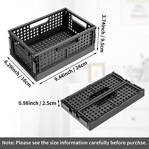 Canastos Plasticos Plegables X4 U. Negro 16x24x9.5cm 1