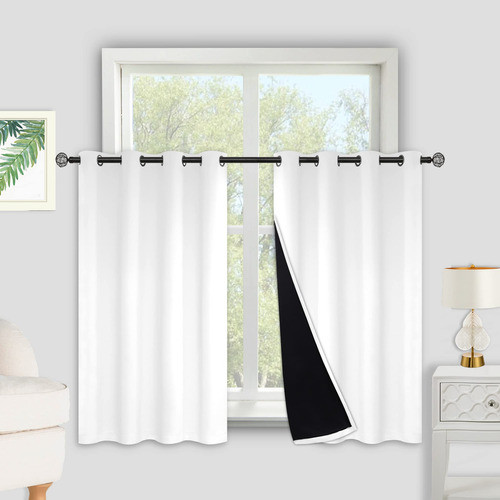 Kinryb Cortinas De Invierno 100% Opacas Para Dormitorio, 45 0