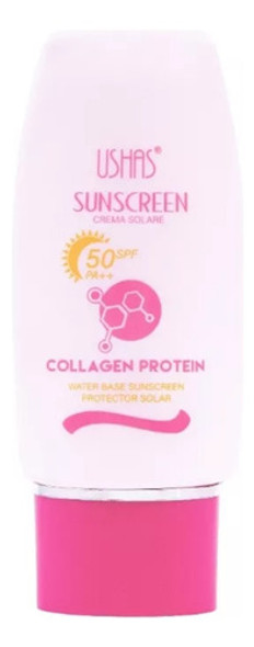 Protector Solar Ushas Con Proteina Colageno 50 Spf Pa ++ 0