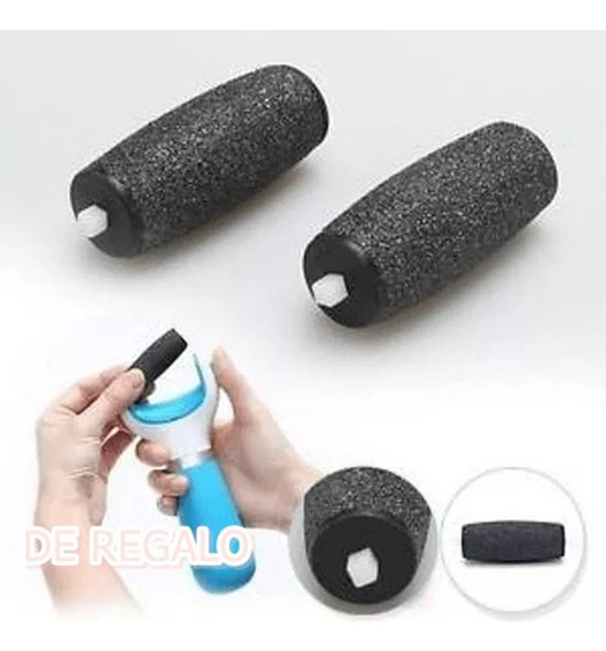 2 Repuesto Rodillo Saca Callos Lima Asperezas Pedicura Pies 0