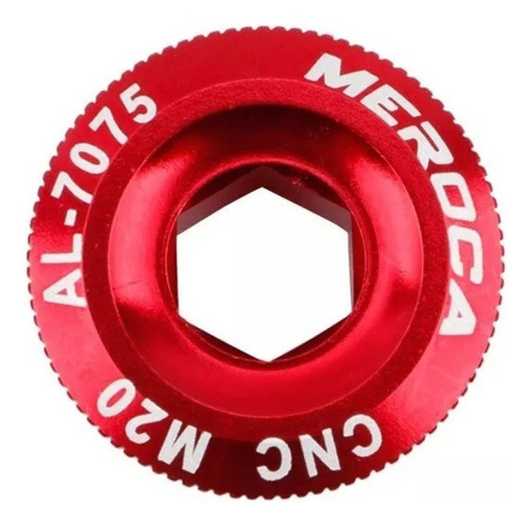 Tapón Tornillo Biela Izquierda Hollowtech Alumi Rojo 20mm 0