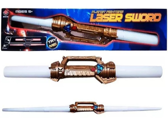 Espada Laser Sword Doble Luces Y Sonidos Extensible 115 Cm 0