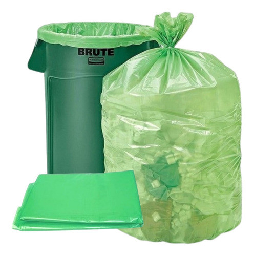 Bolsa Residuo Consorcio Basura Verde Recicla 90x120 X200u 0