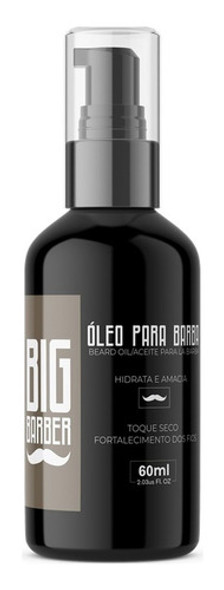 Óleo Para Barba Big Barber 60ml Jojoba Argan Atacado 3 Unid 1