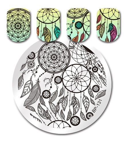 Born Pretty Placa Stamping  Unas Bp 131 Atrapa Suenos 0