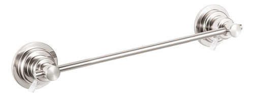 Toallero Moderno Con Ventosa Para Baño Niquel Cepillado 42cm 0