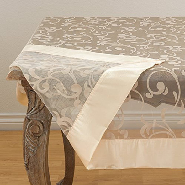 Saro Lifestyle Mantel French Scroll Design, 80 , Champagne 1