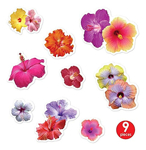 Accesorio Hibiscus Clings Party (1 Conteo) (9 / Sh) 1
