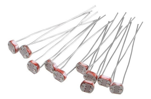 Pack 10 Ldr Foto Resistencia 5528 Sensible A La Luz 8-20k Ht 0