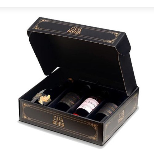 Estuche Regalo Vino Casa Boher X 4 Botellas 1