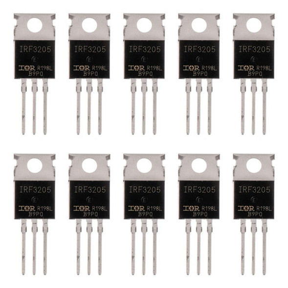 10pcs Irf3205 Mosfet Canal N 55v/110a To-220 - M186 Stock De 0