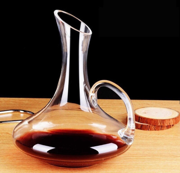 Decantador De Vino Vidrio Con Manija Sommelier Tienda Mama 1
