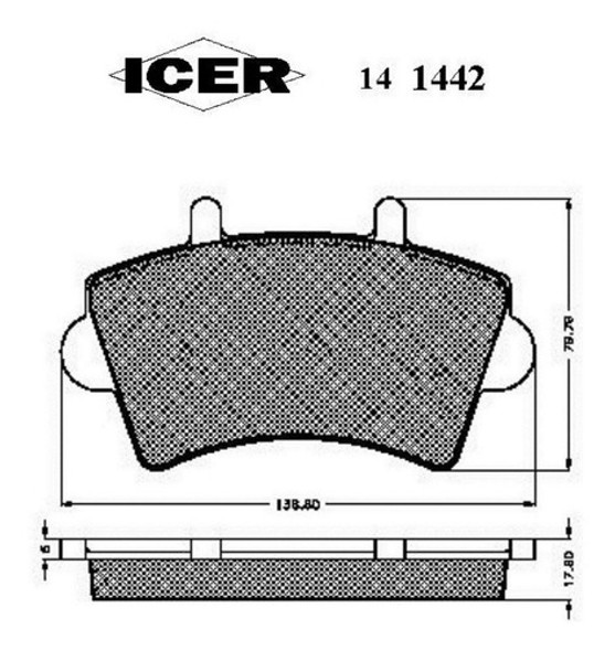 Pastillas De Freno Renault Master Delanteras Icer 1