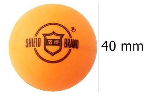 Bola De Tenis De Mesa 40mm Com 6 Unidades Shield Brand 1